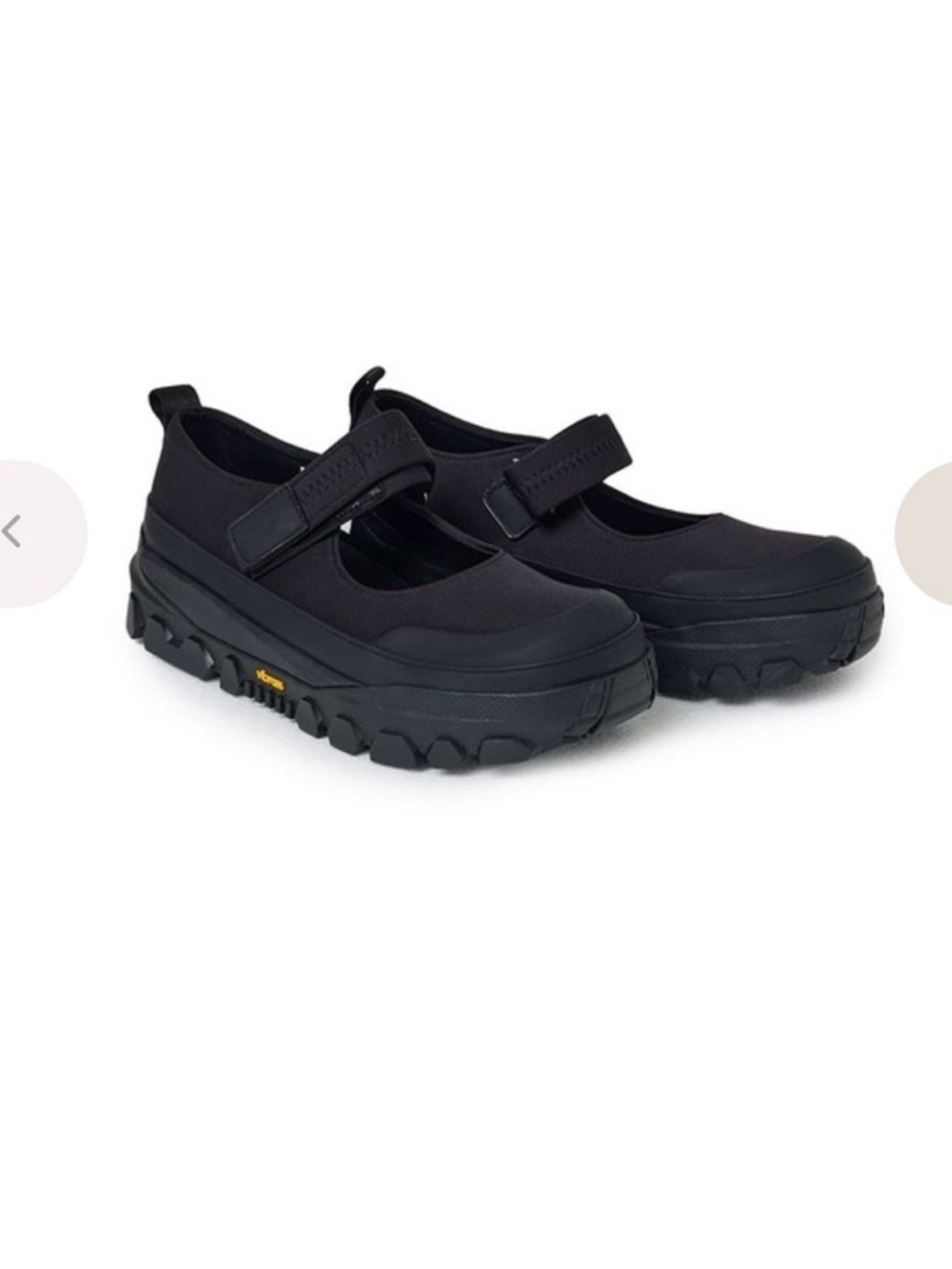 AMOMENTO Black Vibram Mary Jane Loafers. - Picture 9 of 16